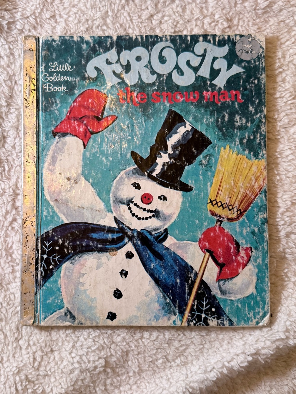 Little Golden Book Frosty the Snowman - Classic Kids Toy Book (Blue/Red)